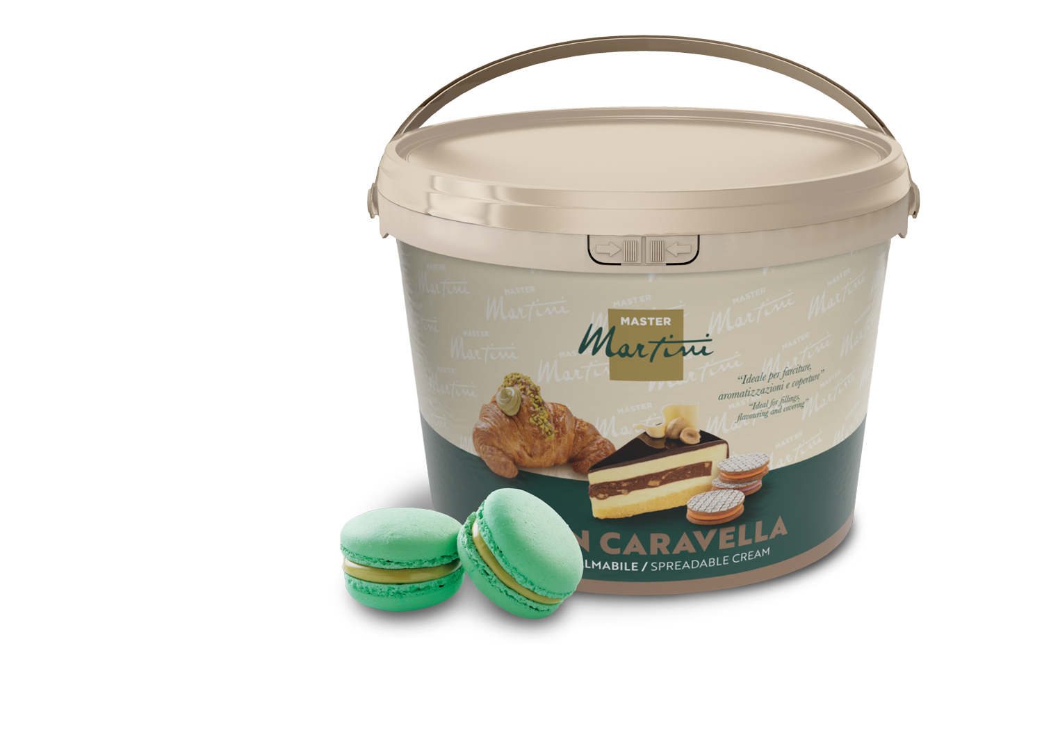 Caravella Gran Pistachio Kataifi – cremă Dubai fistic 5 kg Master Martini