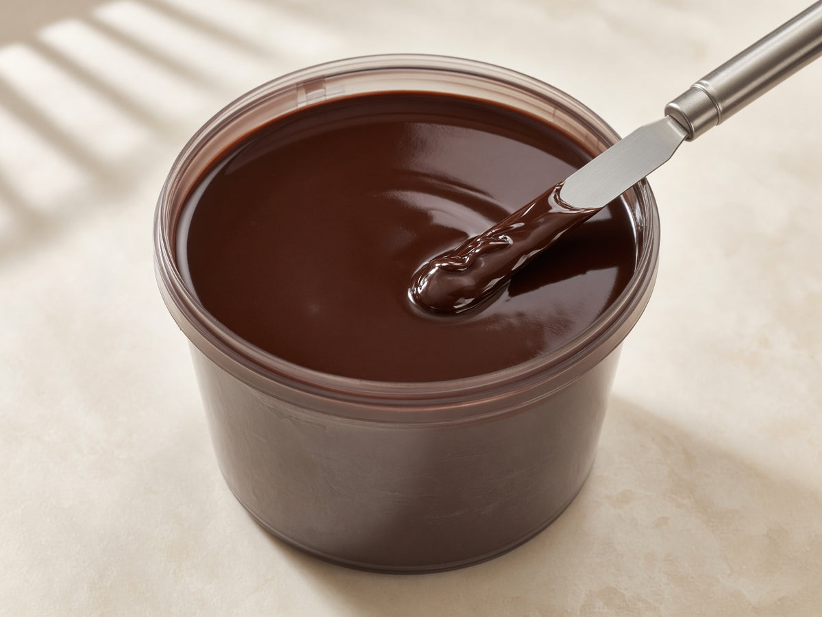 Cremă glazurare neagră Chocovic Kiribati · găleată 5 kg