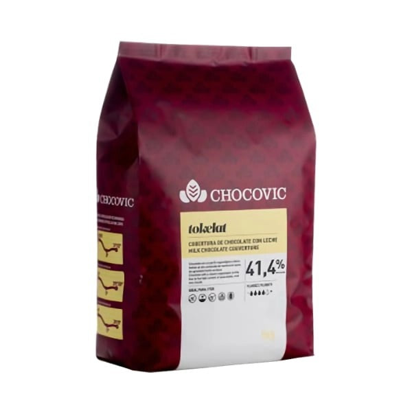 Ciocolată cu lapte Chocovic Tokelat 41,4% · sac 5 kg